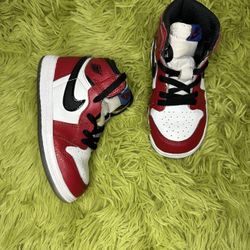 Nike Air Jordan 1 Retro High TD 'Origin Story' Spiderman AQ2665-602 TD Size 8C