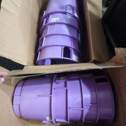 10 in. Round Valve Box and Cover, Purple