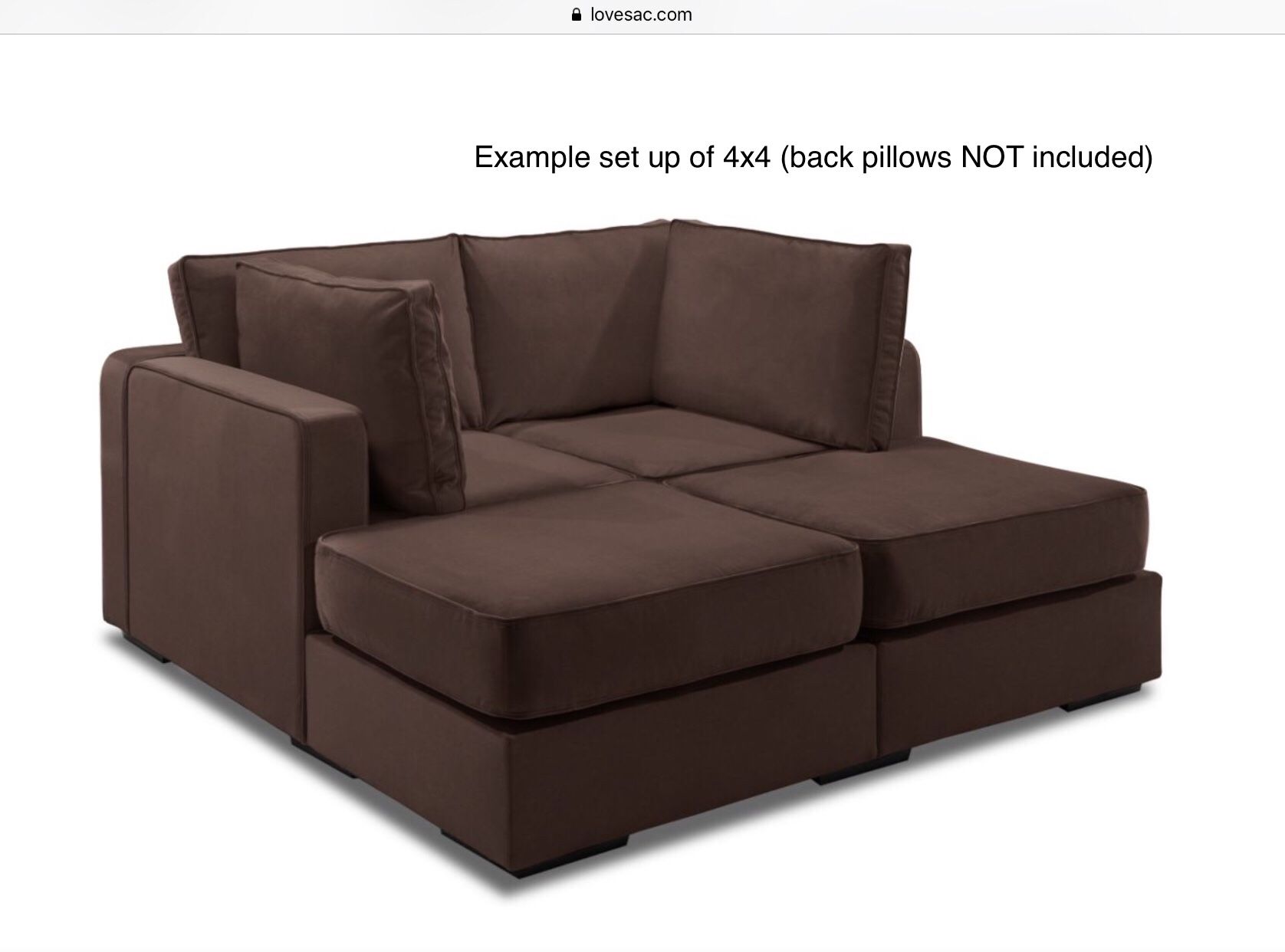 Lovesac Sactional 6 Series used OBO - 5 bases, 5 sides, NO BACK PILLOWS