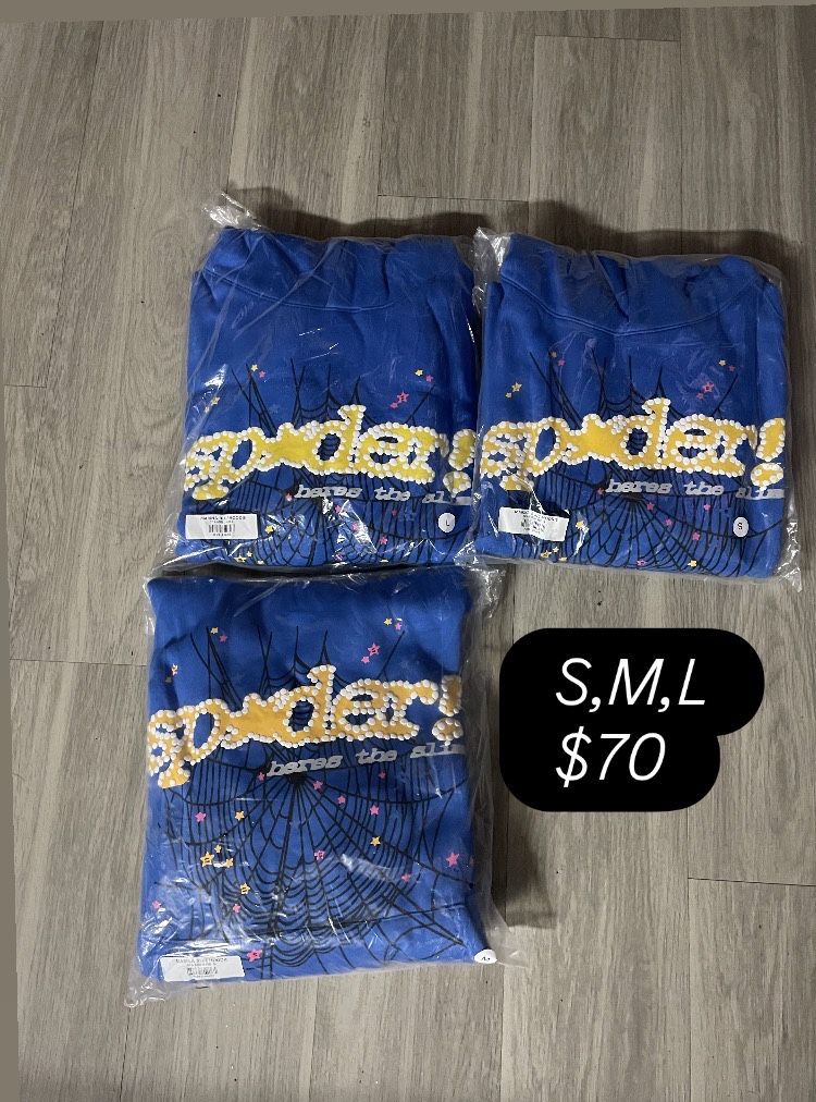 Sp5der Hoodie Tc Blue