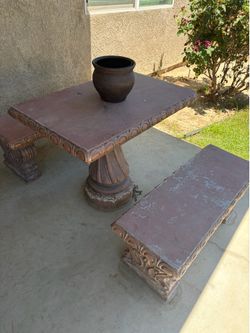 Concrete Outdoor Patio Set