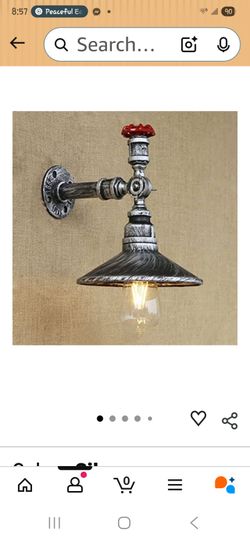 2 Silver Retro Vintage Wall Sconce