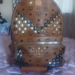 MCM AUTHENTIC COGNAC COLOR BEAUTIFUL BACKPACK