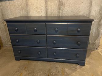 Navy blue dresser