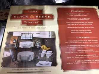 7 Piece Stack & Serve Buffet Set  New 