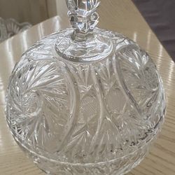 Vintage Crystal Candy Bowl 