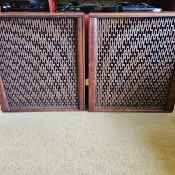 Pair of Huge Vintage 1960s JBL Speakers, Barziay Grill