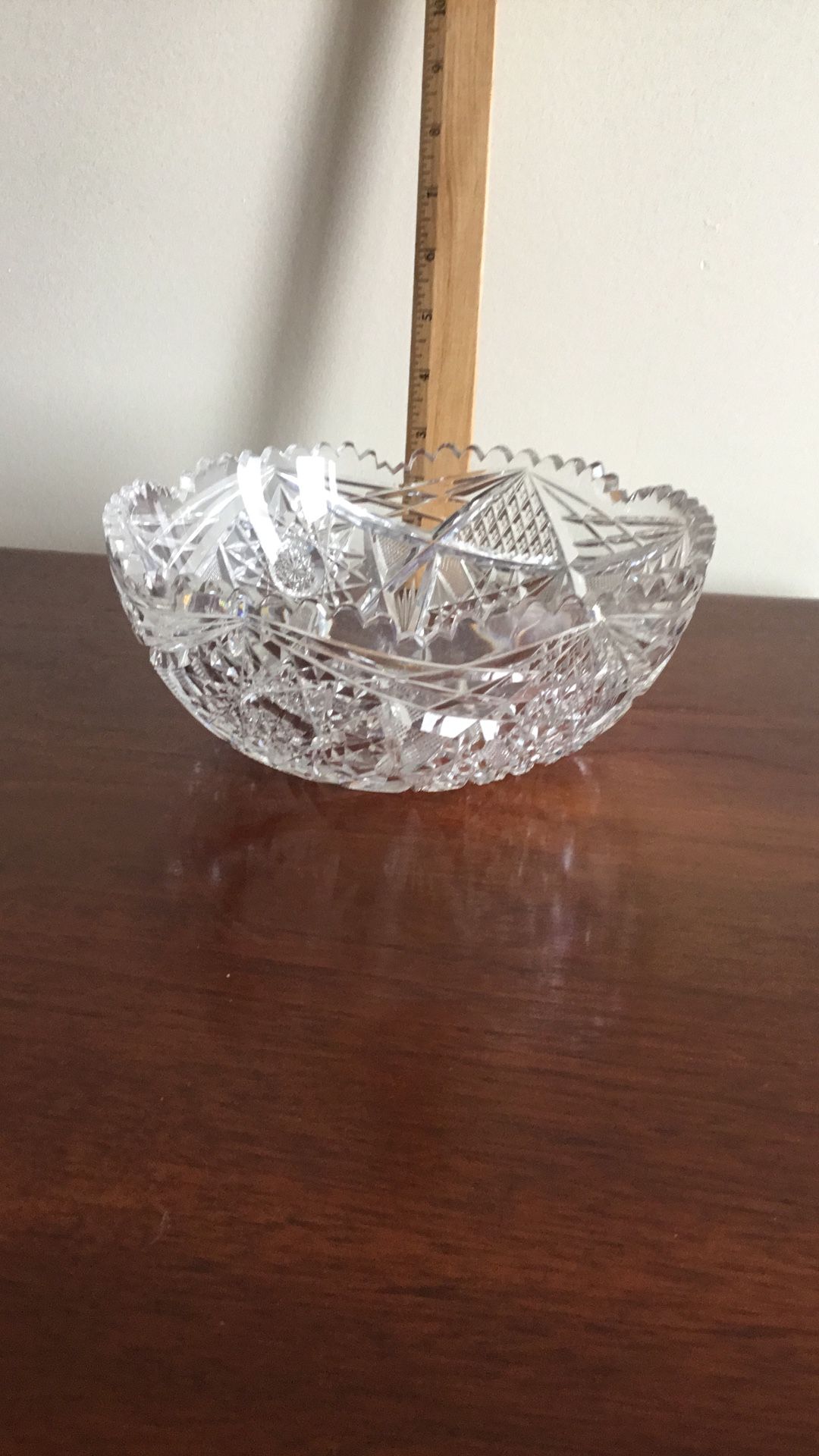 Vintage Cut Glass Bowl