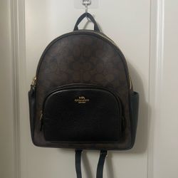 Brown coach backpack