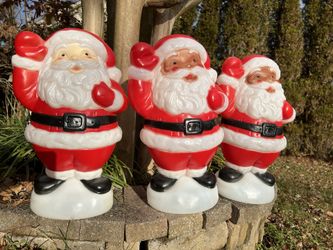 1996 19” Empire Waving Santa Blow Molds ($50 each)-Vintage Christmas
