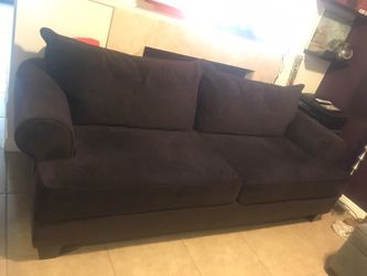 Dark purple sofa