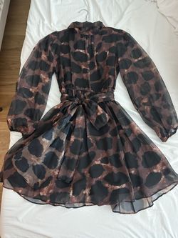 Woman’s Animal Print Short Dress Size M