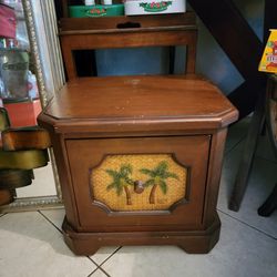 wood palm trees filing cabinet $5