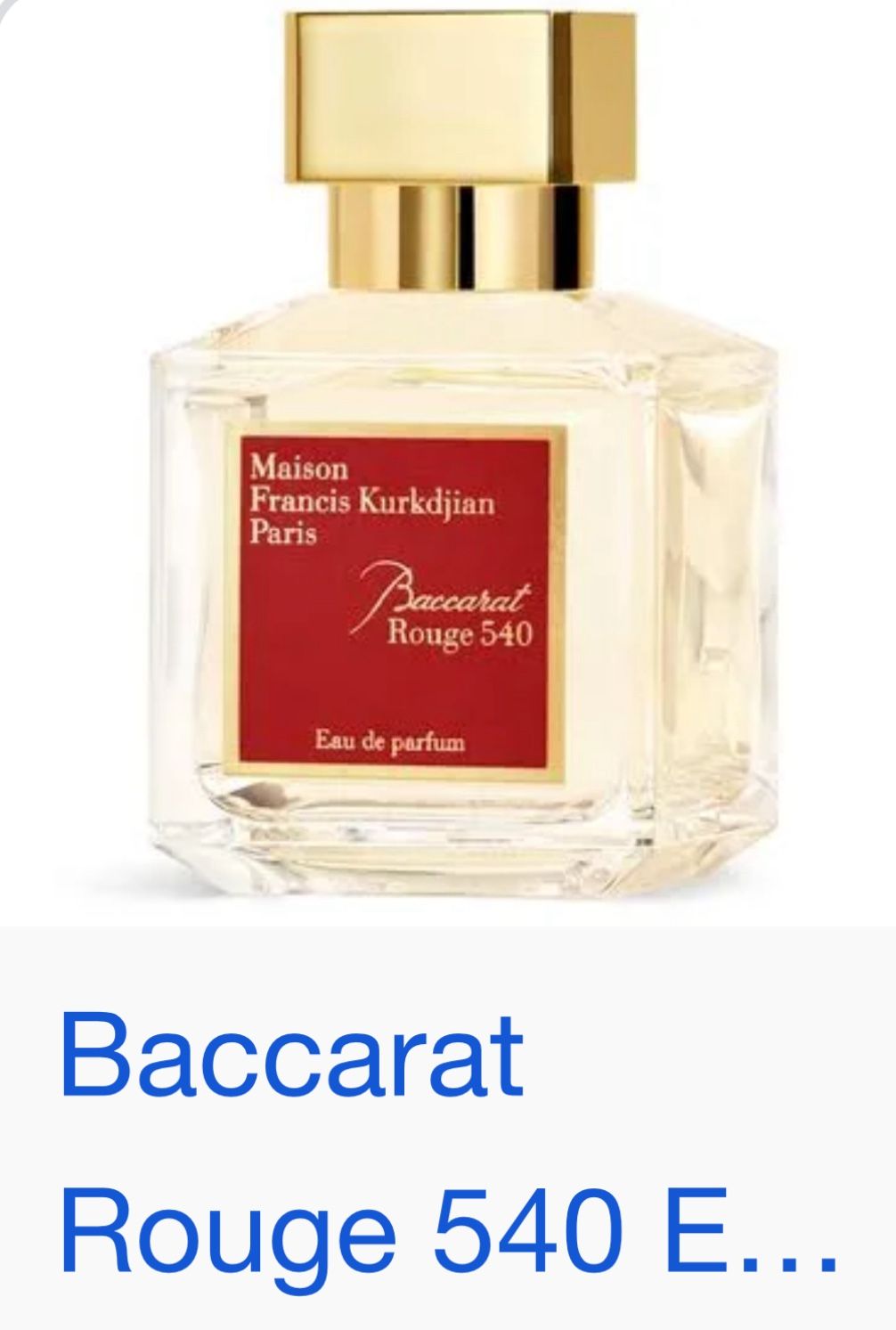 Favorite cologne New Christmas gift Rouge 540