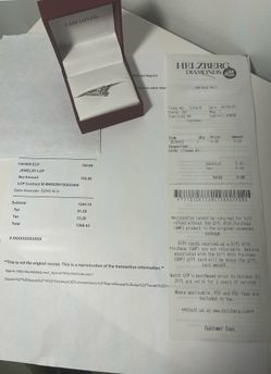 Helzberg diamonds Ring 3/4 CTW 2 Diamond Bypass In 14k White Gold