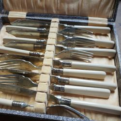 Vintage Knife And Fork Set