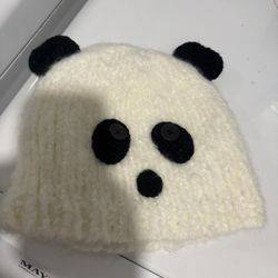 🐼 Cute Panda Winter Beanie – Warm & Cozy