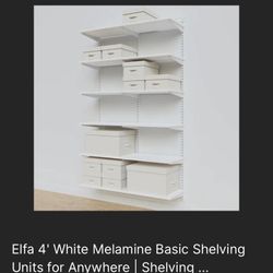 Elfa shelving system