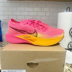 Size 8.5 Men US Nike ZoomX Vaporfly Next%3 Hyper Pink Black Orange 