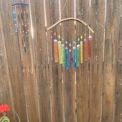 SOLD OUT - Chakra Rainbow Stained Glass Wind Chime Sun Catcher 