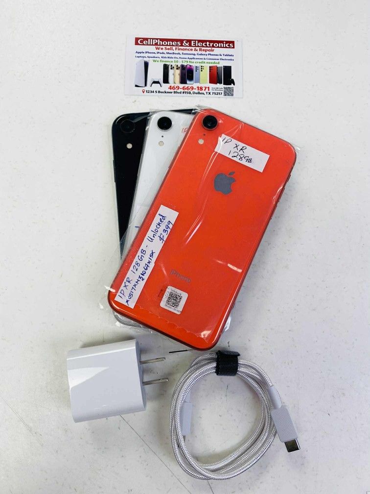 iPhone XR 64GB 128GB Factory Unlocked-On Special Cash Deal Starting $159