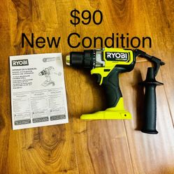RYOBI Model PBLHM101 18V ONE+ HP Brushless 1/2" Hammer Drill New condition  
