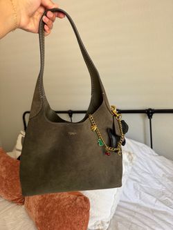 28 inch green suede Brooklyn