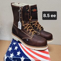 Thorogood Work Boot Size 8.5 ee STEEL ROUND TOE 