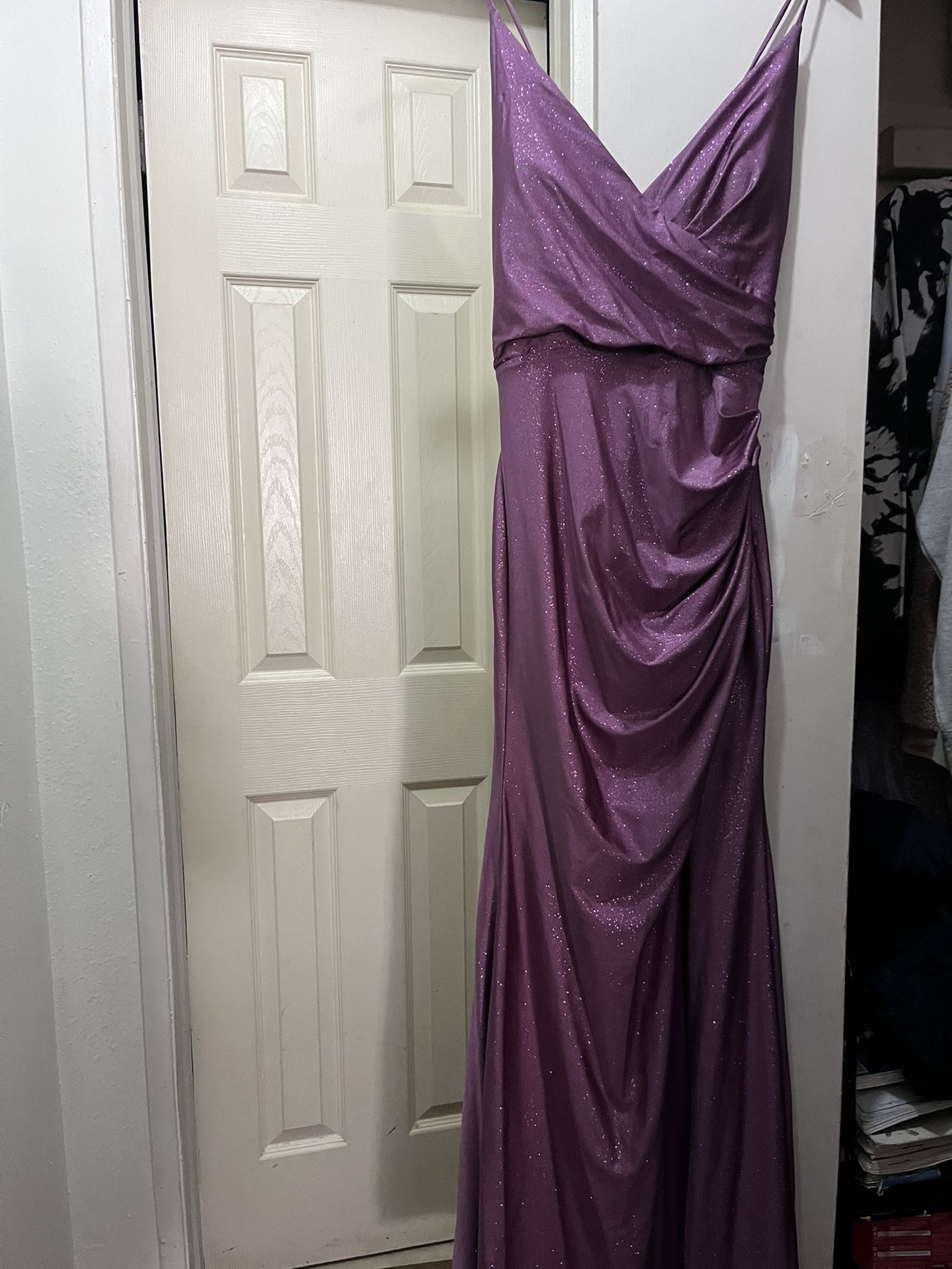 Long Purple  Dress 