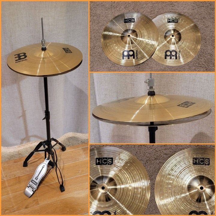 Meinl HCS 14" hi hat cymbals With Stand