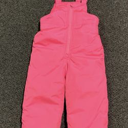 Carters girls size 24 month pink bib overall snow pants