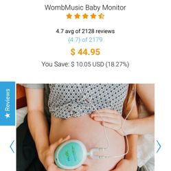 Wusic womb music heartbeat monitor 12b8
