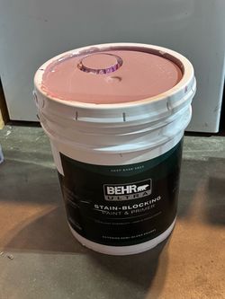 5 Gallon Paint Mauve Pink / Rosa Malva Behr Ultra Exterior Semi-Gloss