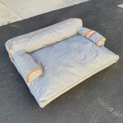 New $45 Gray Color 30” Medium Size Dog Sofa Bed with Backrest Fabric Pet Couch Lounge