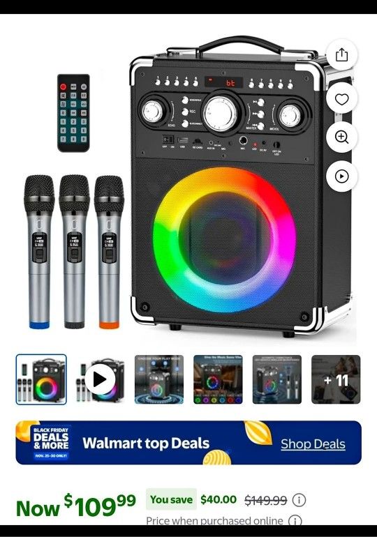 Speaker Bluetooth Karaoke