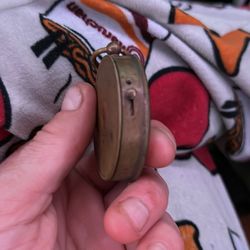 Antique  pocket compass, dating from the late 19th to early 20th century