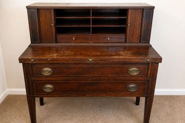 Vintage Genuine Mahogany Secretary Desk