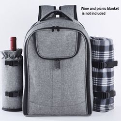 Waterproof Picnic Backpack for 4 Person Gray