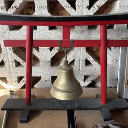 Brass Bell On A Stand 
