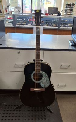 Rogue RA-100D Dreadnought Acoustic Guitar in Black