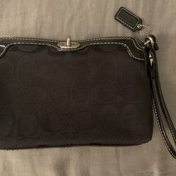 Authentic Coach wristlet wallet