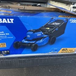 Kobalt 40-Volt Brushless Lithium Ion 20-in Cordless Electric Lawn Mower (Battery Included)