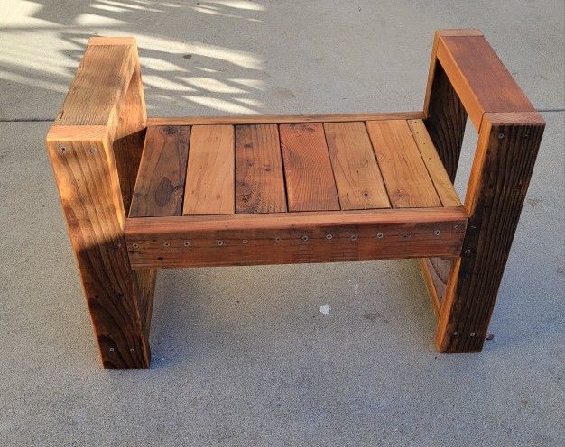 KIDS BENCH !*! CUSTOM MADE !*! STAINED WOOD