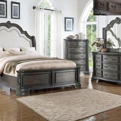 Queen Bed Frame  Dresser   Mirror One Nightstand  Free Local Delivery