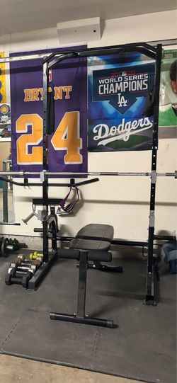 Squat rack and weight set