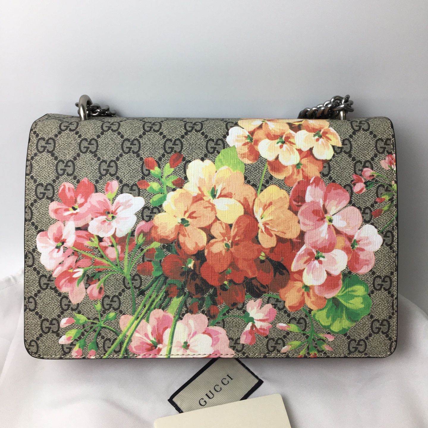 Authentic Gucci Dionysus small GG Blooms shoulder bag for Sale in