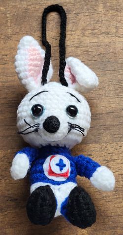 Cruz Azul Mascot Bunny hand made Crochet