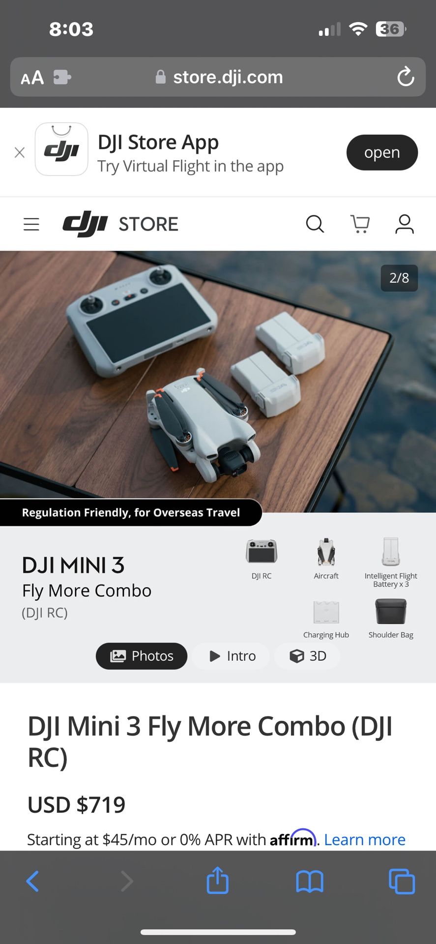 DJI Mini 3 Fly more Combo