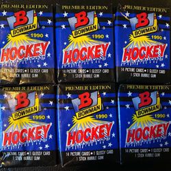 1990 Bowman Hockey Pack Lot Of 6🏒 