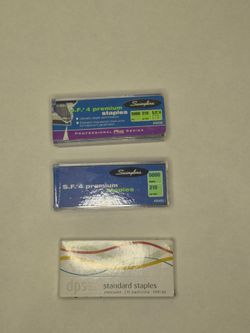 Lot of 3 Swingline S.F. 4 DPS Standard 1/4 in Staples Open Partial Boxes